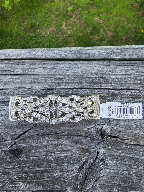 Swarovski Accessories - Swarovski Crystal Bridal Hair Clip – Elegant Vintage-Inspired Formal Piece